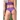 Padlizsán lila basic, magasított fazonú brazil tanga