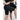 Fekete basic, magasderekú női fitness biciklis short
