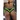 Fekete - neon zöld, tricolor brazil tanga fazonú bikini alsó.