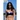 Extra fényes, csiszolt sötétkék, push up bandeau bikini felső