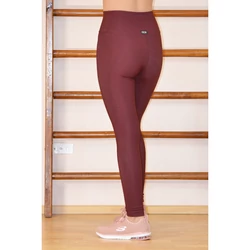 Kép 2/3 - Mélybordó téli alakformáló thermo leggings