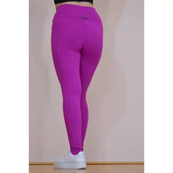 Kép 6/10 - Zsebes, basic magasderekú női fitness sport leggings, fukszia