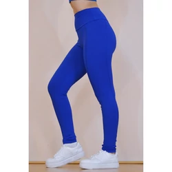 Kép 5/8 - Zsebes, basic magasderekú női fitness sport leggings, királykék