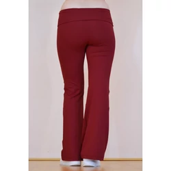 Kép 2/13 - Bordó (fresa) basic magasderekú, bő szárú leggings