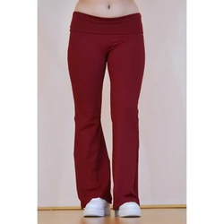 Kép 4/13 - Bordó (fresa) basic magasderekú, bő szárú leggings