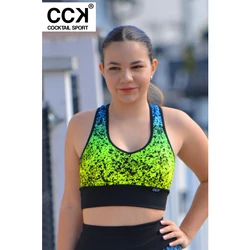 Kép 1/3 - &quot;Splash&quot; crop top, kék színatmenetes