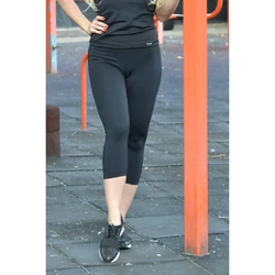 Kép 3/3 - Fekete basic női fitness sport capri nadrág