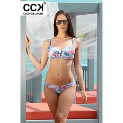 Kép 1/3 - Hawaii virágmintás melltartó fazonú, merevítős, formakosaras bikini