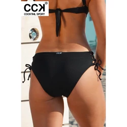 Kép 3/3 - Khaki terepmintás, oldalt fűzős, magasított fazonú bikini alsó.