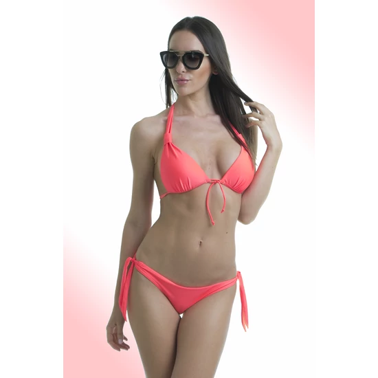 Egyszínű háromszög bikini, megkötős normál alsóval