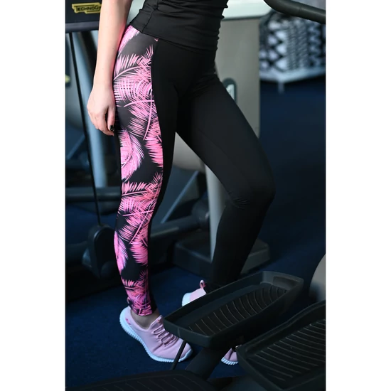 PINK PÁLMALEVÉL MINTÁS WAVE LEGGINGS