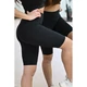 Fekete basic, magasderekú női fitness biciklis short