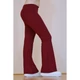 Bordó (fresa) basic magasderekú, bő szárú leggings